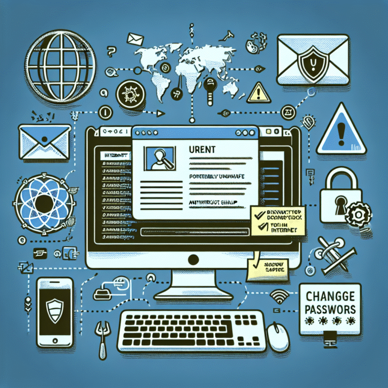 what to do immediately after clicking a suspicious link in a freelance job offer email