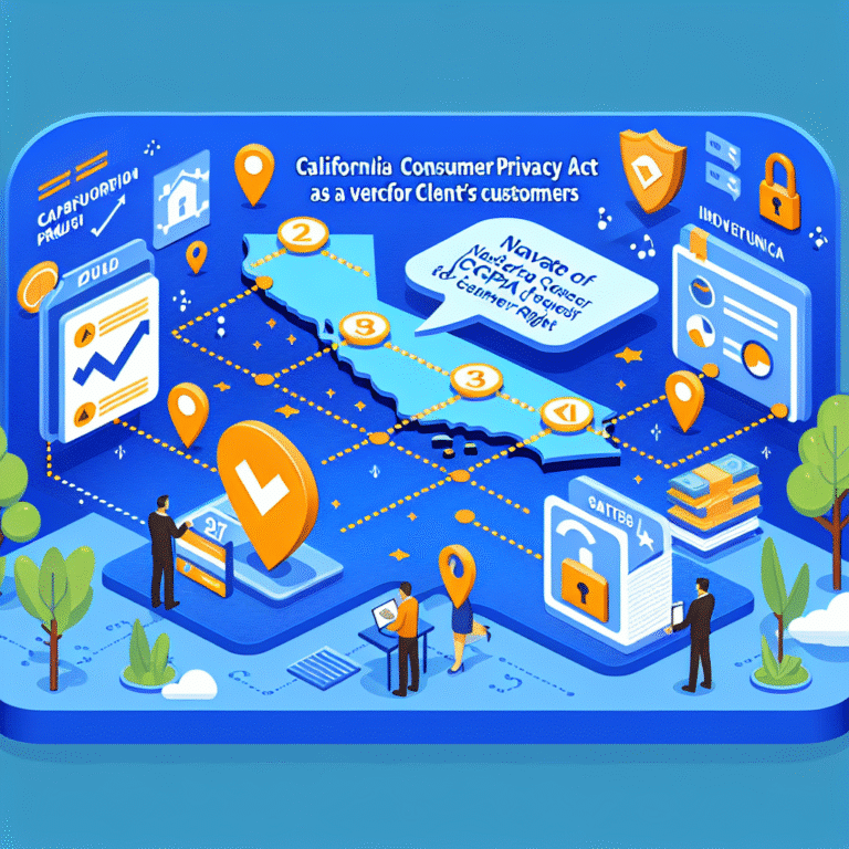 navigating CCPA data requests as a vendor for client's customers